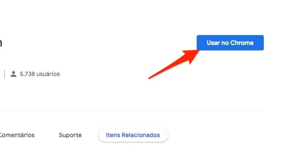 Ação que prepara o download da extensão AudD Music Recognition para o Chrome — Foto: Reprodução/Marvin Costa