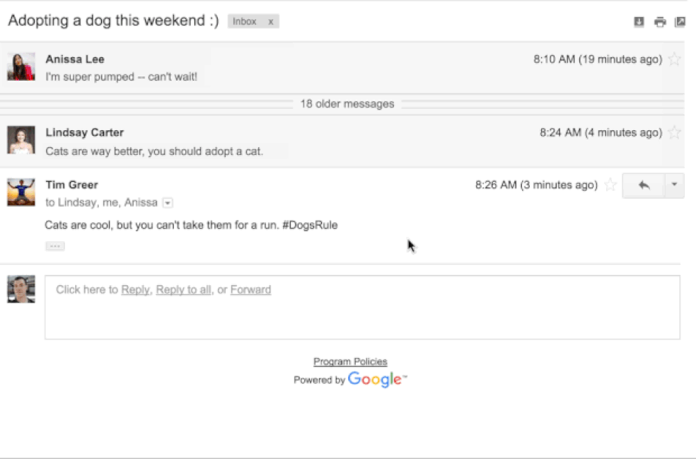 Google incluiu botão 'Mic Drop' no Gmail como pegadinha de 1º de Abril. — Foto: Divulgação/Google