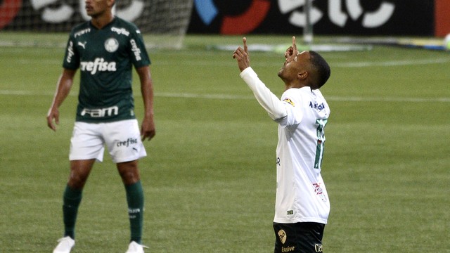 Ademir comemora gol do América-MG contra o Palmeiras