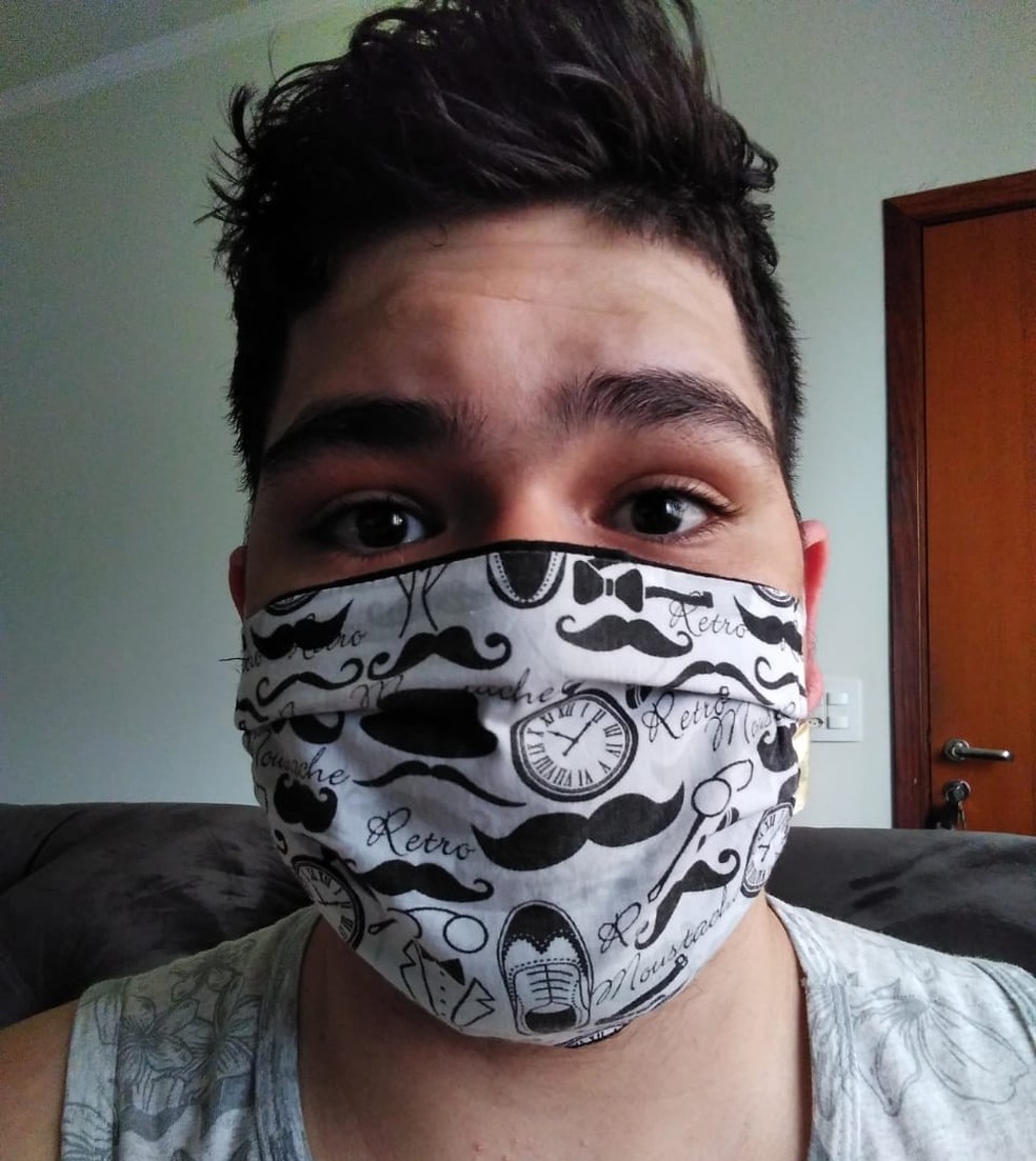 Estudante Alex Gomes é uma das vítimas da Covid-19; ele já está recuperado — Foto: Arquivo pessoal