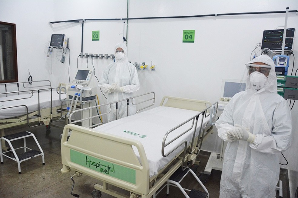 Hospital de Campanha de Feira de Santana  &mdash; Foto: Divulga&ccedil;&atilde;o/Prefeitura de Feira de Santana