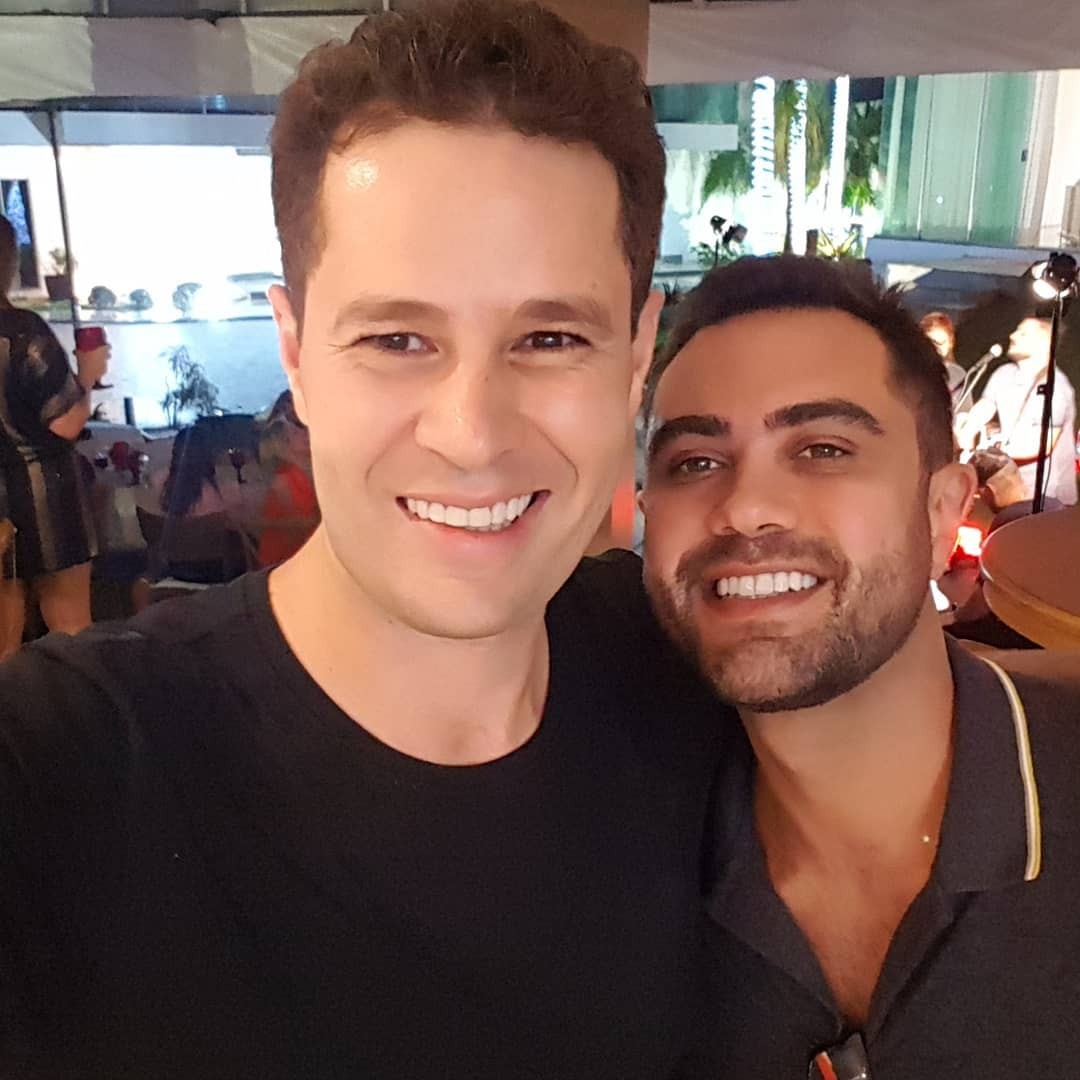 Pedro Leonardo e Thiago Costa se reencontram (Foto: Reprodução/Instagram)