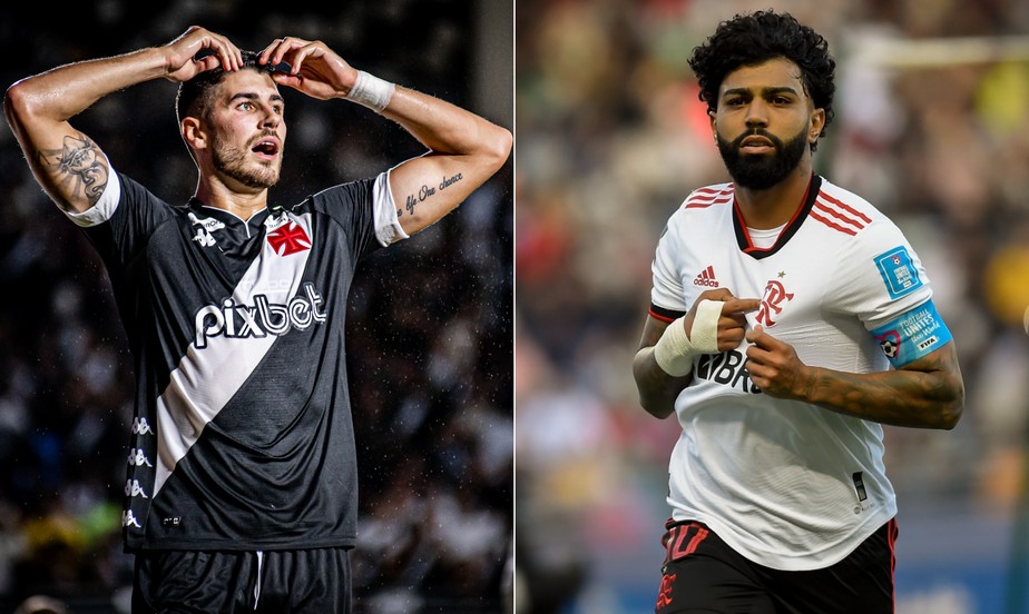 Pedro Raul, do Vasco, e Gabigol, do Flamengo, vivem temporadas importantes em suas carreiras