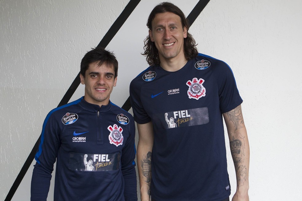 Cássio e Fagner foram os últimos representantes do Corinthians em Copas — Foto: Daniel Augusto Jr/Ag.Corinthians