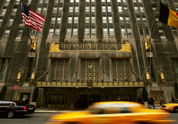 O hotel Waldorf Astoria, em Manhattan, Nova York: luxo e preocupação com emissões (Foto: Divulgação)