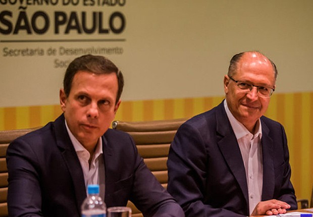 O prefeito de São Paulo, João Doria (PSDB), e o governador paulista Geraldo Alckmin (PSDB) (Foto: Alexandre Carvalho/SECOM)