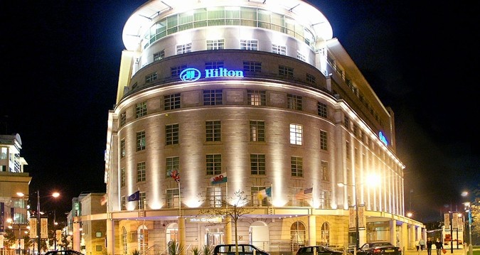 Hilton Hotel, em Cardiff (Foto: Divulgação)