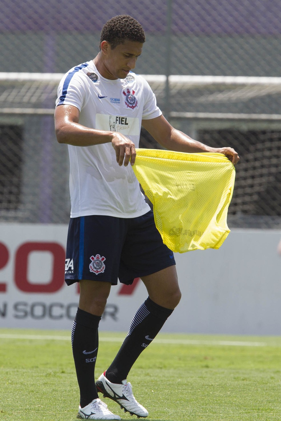 Pablo durante treino do Corinthians nesta quinta-feira (Foto: Daniel Augusto Jr/Ag. Corinthians)