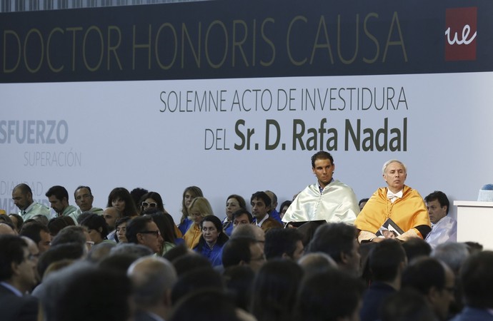 Rafael Nadal Doutor Honoris Causa Universidade Europeia (Foto: Sergio Barrenechea/EFE)