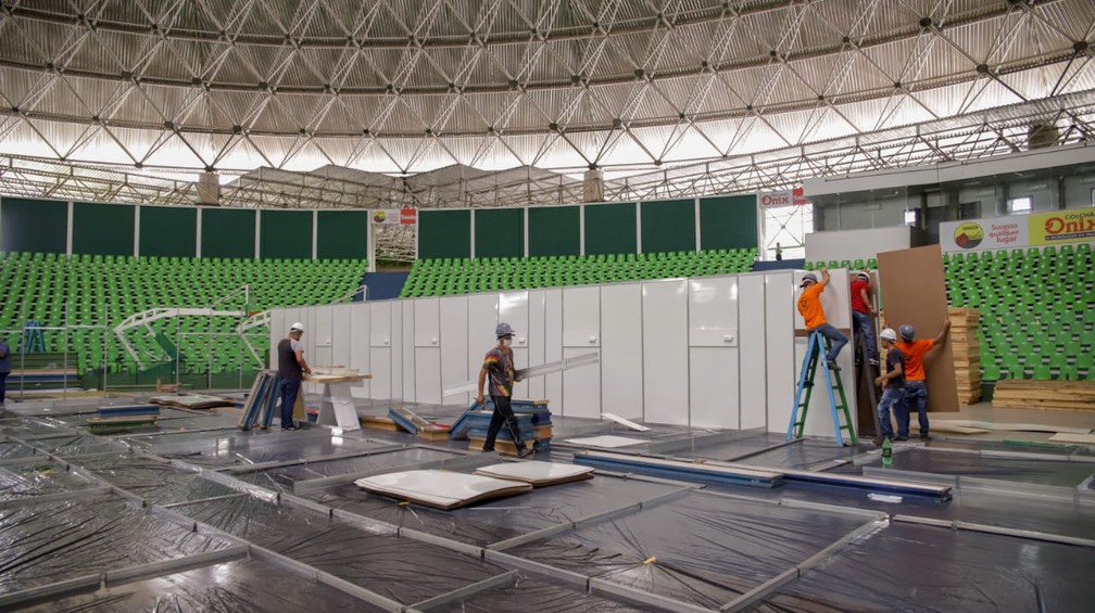 Com 103 leitos, hospital de campanha no ginásio Verdão deve ser ...