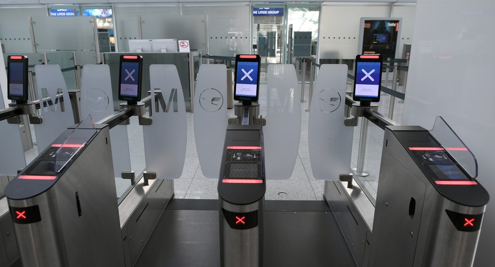 Aeroporto de Munique, na Alemanha, vazio em 7 de abril de 2020 — Foto: Andreas Gebert/Arquivo/Reuters