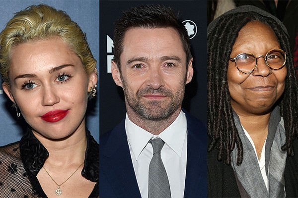 Miley Cyrus, Hugh Jackman e Whoopi Goldberg são apenas alguns dos famosos que já tiveram empregos surpreendentes antes da fama (Foto: Getty Images)