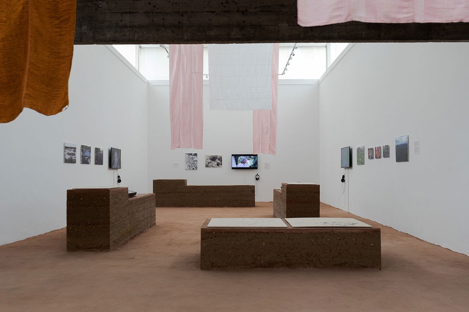 Visão da mostra 'Terra', participação brasileira na 18ª Mostra Internacional de Arquitetura  – La Biennale di Venezia