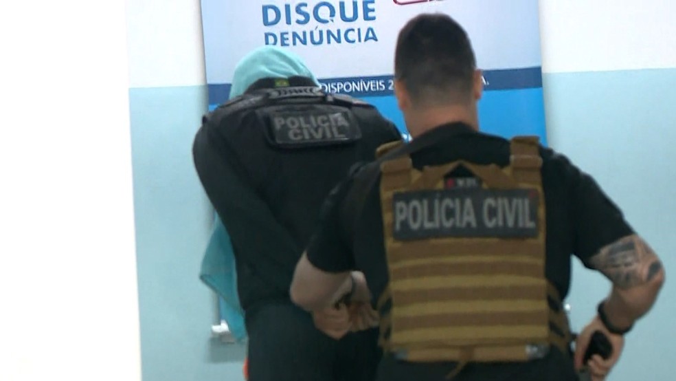 Assassino que atacou escolas em Aracruz foi apreendido pela polícia — Foto: Reprodução/TV Gazeta
