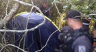 PM encontra acampamento 
de traficantes (Heitor Moreira/G1)