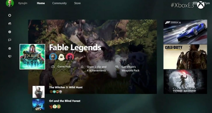 Xbox One: v?deo detalha nova interface do console (Foto: Reprodu??o)