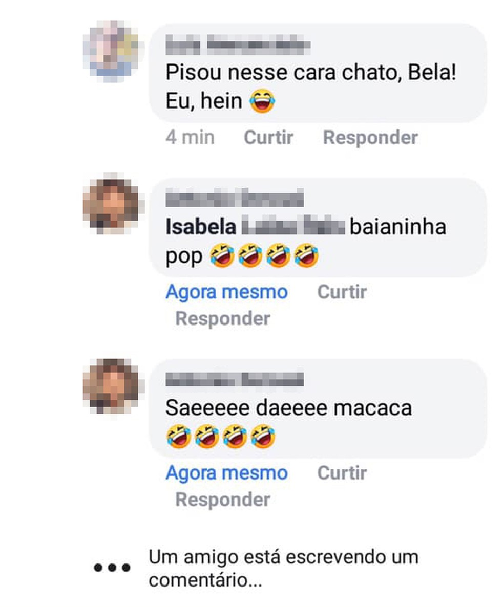 Homem invadiu perfil de jovem de Guarujá, SP, e deixou comentários de cunho racista — Foto: Reprodução/Facebook