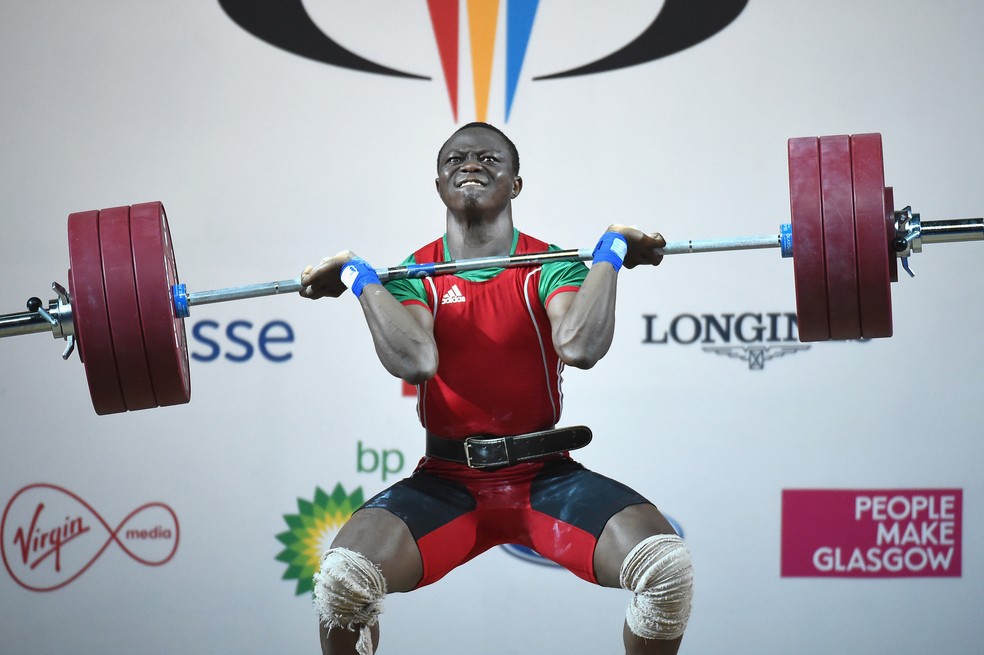 Cyrille Tchatchet II nos Jogos da Commonwealth de 2014, na Escócia — Foto: Jeff J Mitchell 