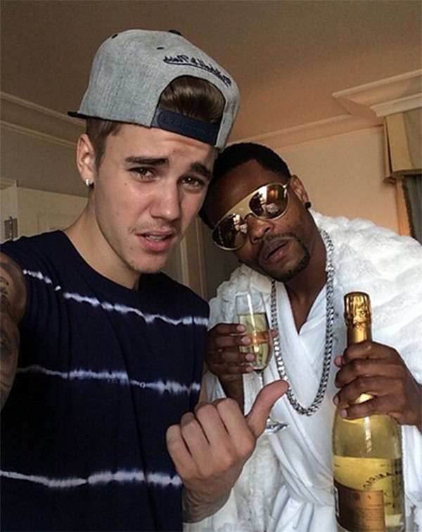 Justin Bieber ao lado de King Bach em foto divulgada no seu Instagram no dia 27 de maio (Foto: Instagram)