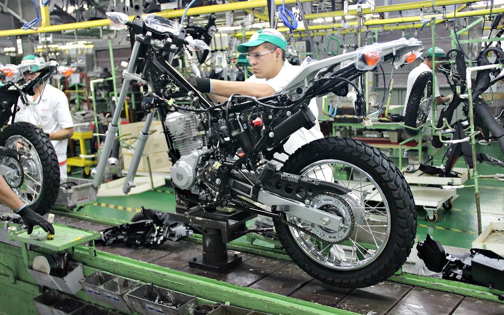 Produção de motos no Polo Industrial de Manaus fecha março com alta de  116,4% | Amazonas | G1