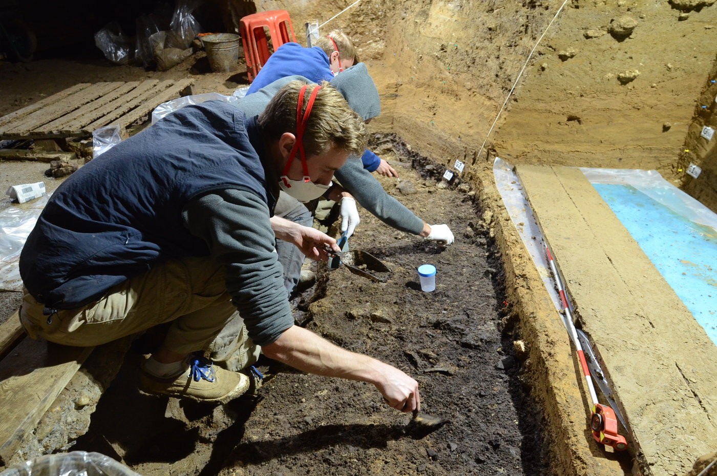 Cientistas durante as escavações na Bulgária (Foto: Tsenka Tsanova, MPI-EVA Leipzig)