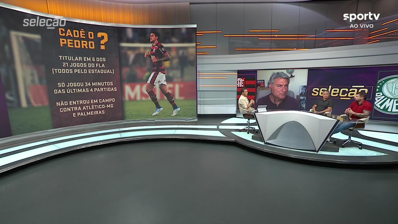 Seleção sportv discute situação de Pedro no Flamengo: 'Tem que lutar pelo espaço dele'