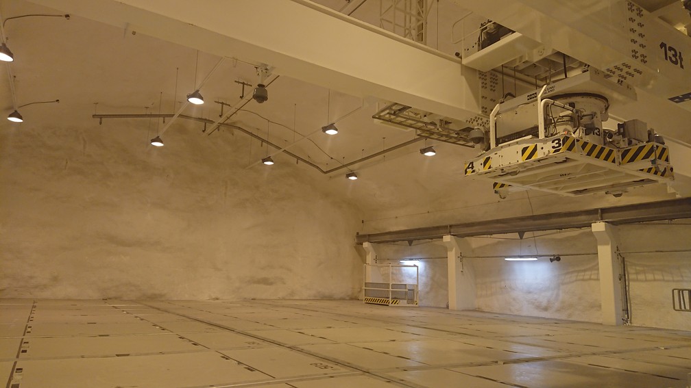Galpão de descarte de lixo nuclear na usina de Olkiluoto, na Finlândia — Foto: Teemu Väisänen/Arquivo pessoal