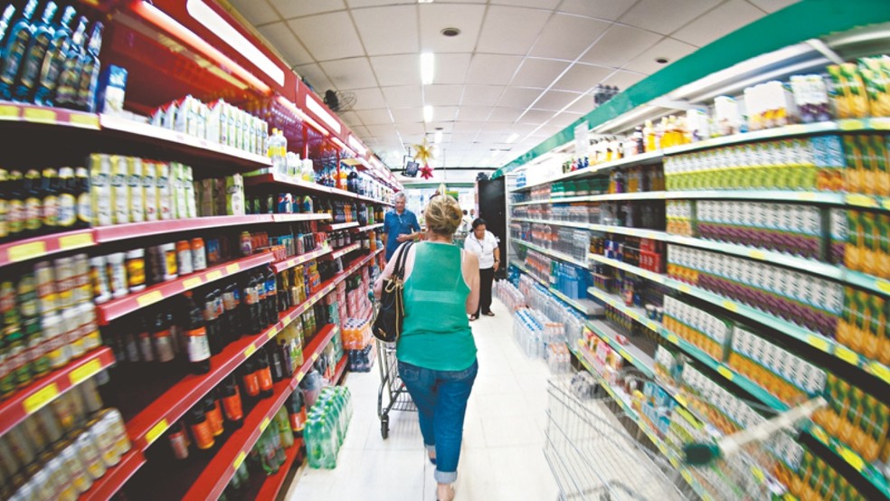 Corredor de supermercado, em imagem de arquivo — Foto: Marcelo Camargo/Agência Brasil