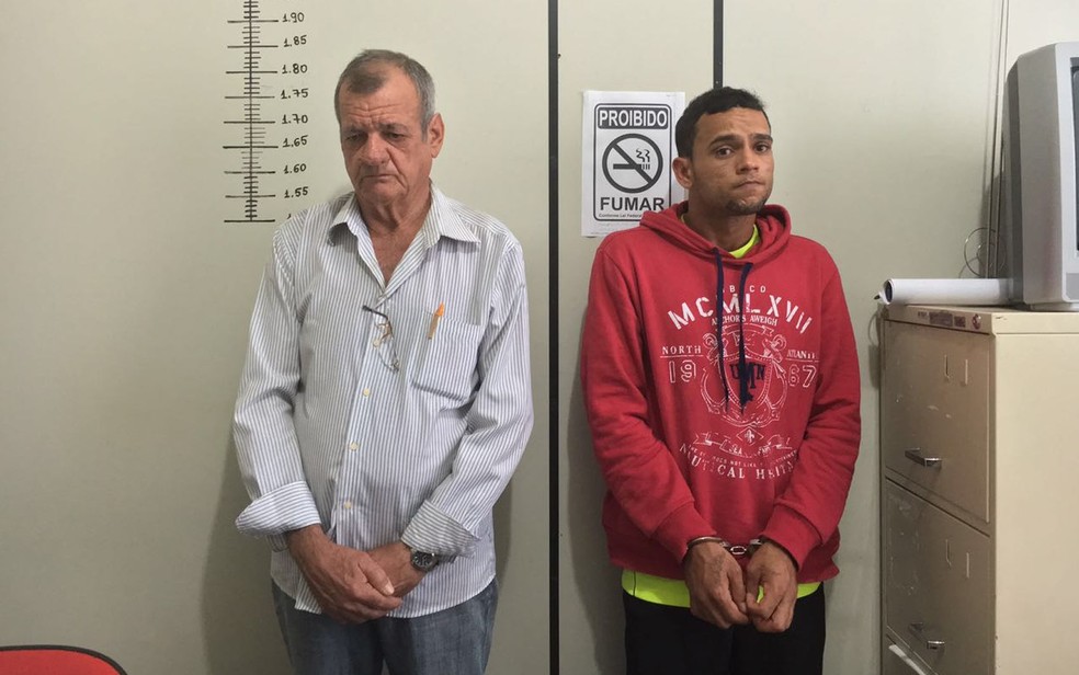 Adônis (à esquerda) e Deuel (à direita) chegaram a ser presos na ocasião (Foto: Thainá Paz/ G1)