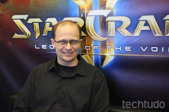 Tim Morten, produtor de StarCraft, garante que a saga vai continuar (Foto: Felipe Vinha/TechTudo)