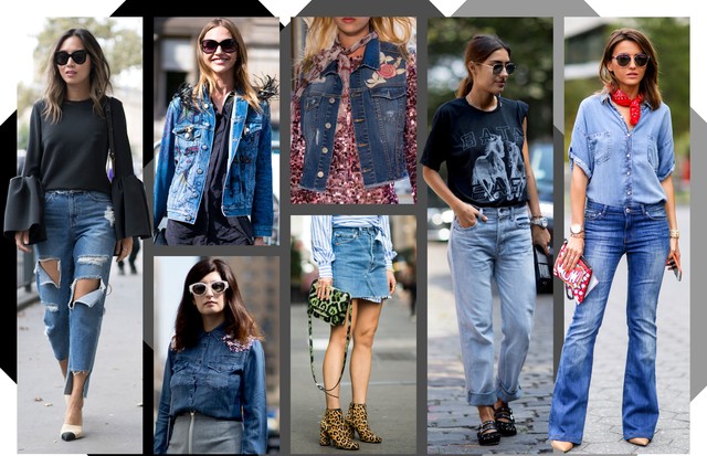 Como usar o jeans (Foto: Arte Vogue Online)