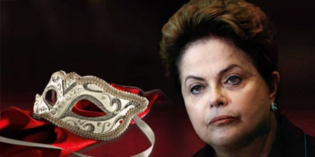 Dilma a máscara (Foto: Arte: Antônio Lucena)