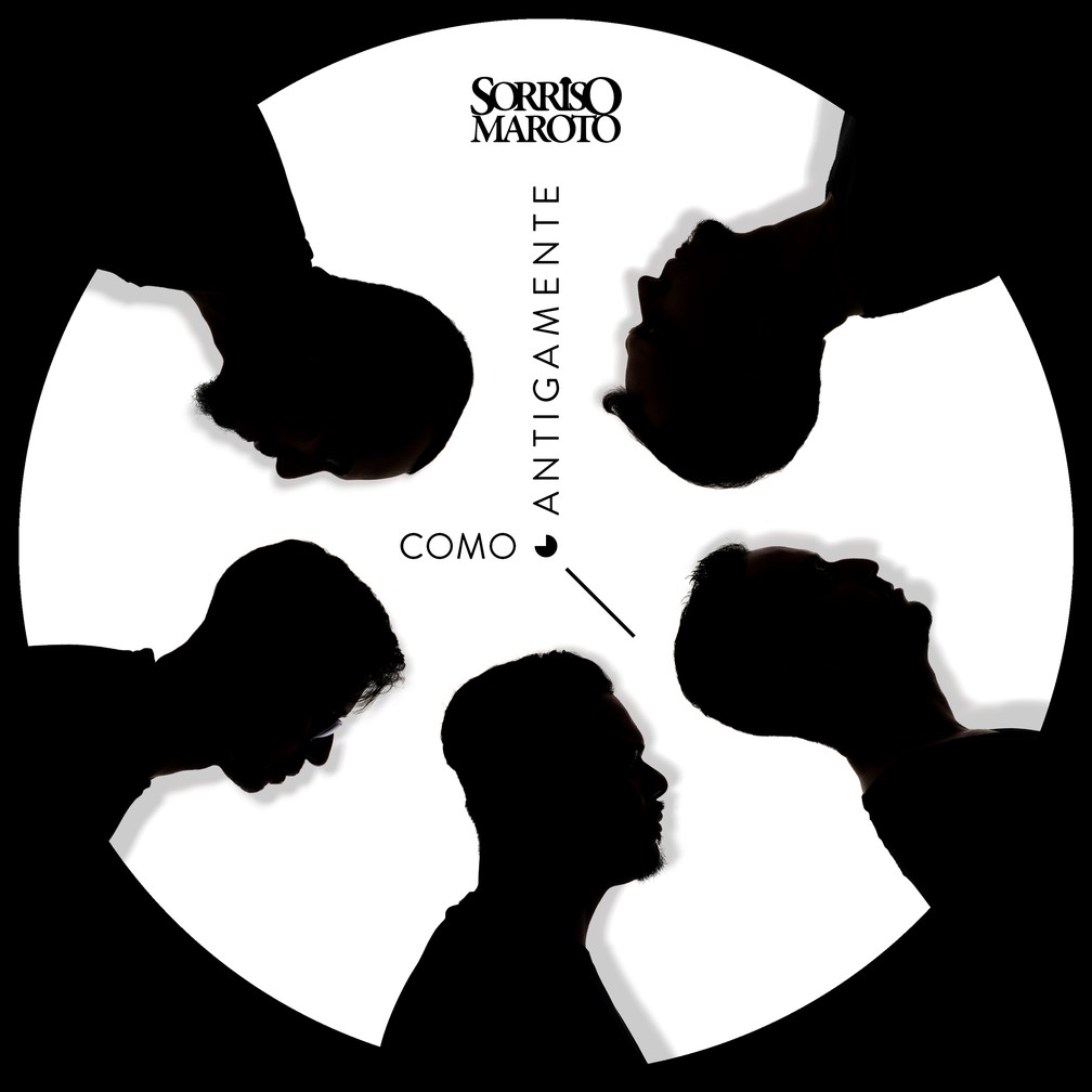 Capa do álbum 'Como antigamente', do grupo de pagode Sorriso Maroto — Foto: Divulgação