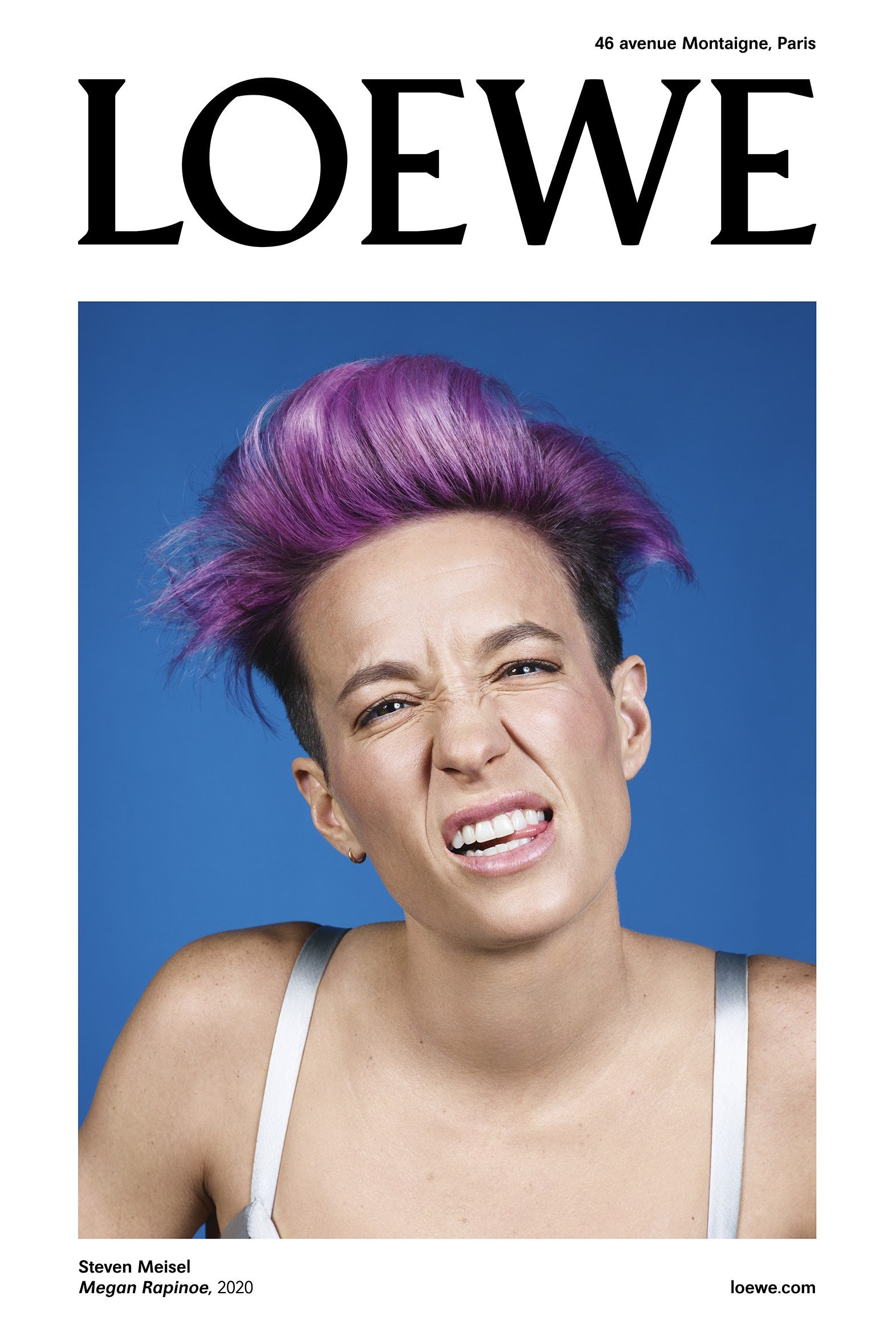Megan Rapinoe na campanha de inverno 2020 da Loewe (Foto: Divulgação)