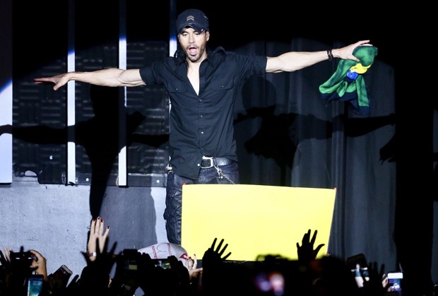 Enrique Iglesias faz show em São Paulo (Foto: Manuela Scarpa/Brazil News​)