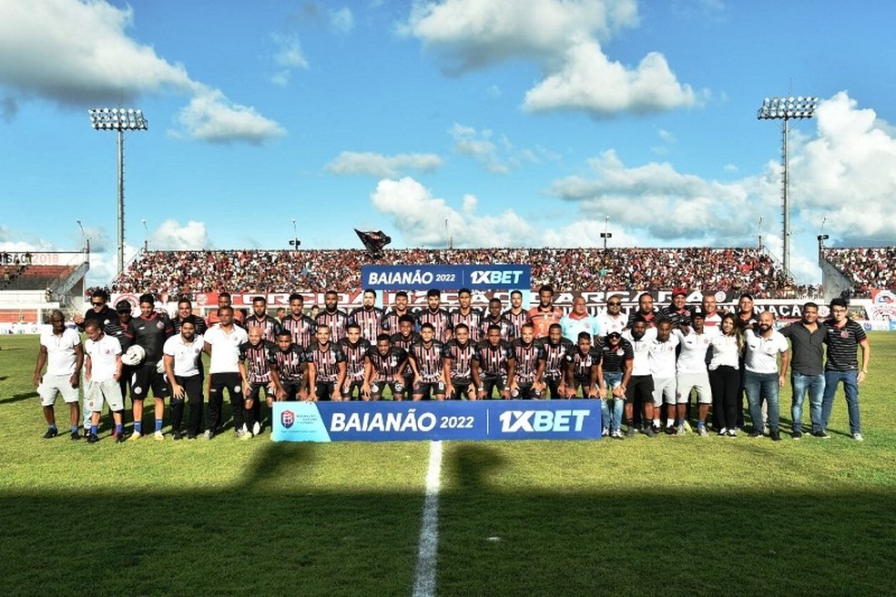 Atltico de Alagoinhas  o atual bicampeo baiano  Foto: Max Haack/FBF