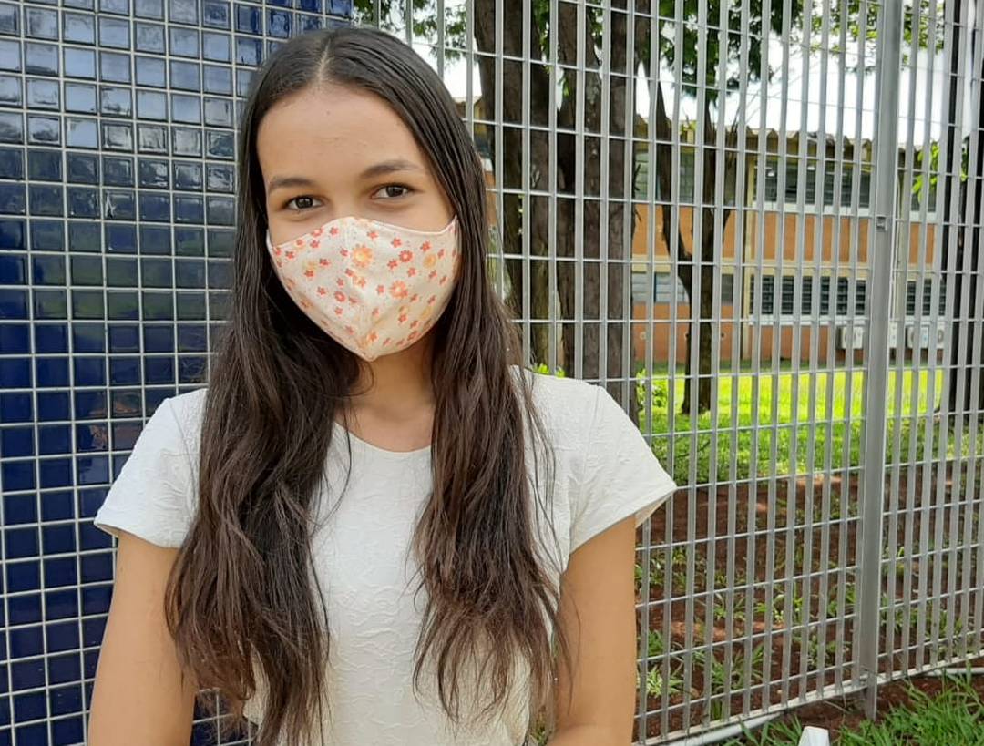 Enem 2020 - Domingo (24) - Ribeirão Preto (SP) - Estudante Danieli Gonçalves é a primeira a chegar na Uaerp para o 2º dia do Enem