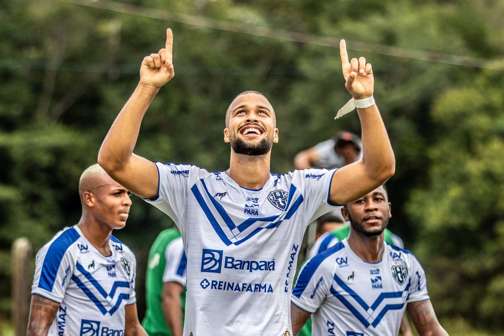 Gabriel Barbosa marca para o Paysandu — Foto: Jorge Luiz/Paysandu