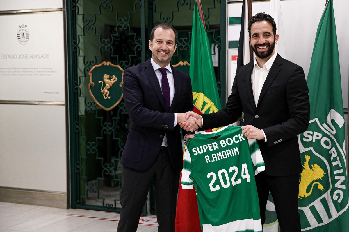 Técnico Rúben Amorim renova contrato com o Sporting até 2024 futebol
