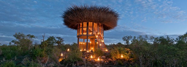 Hotel no Quênia imita ninho de pássaro gigante (Foto: Divulgação)