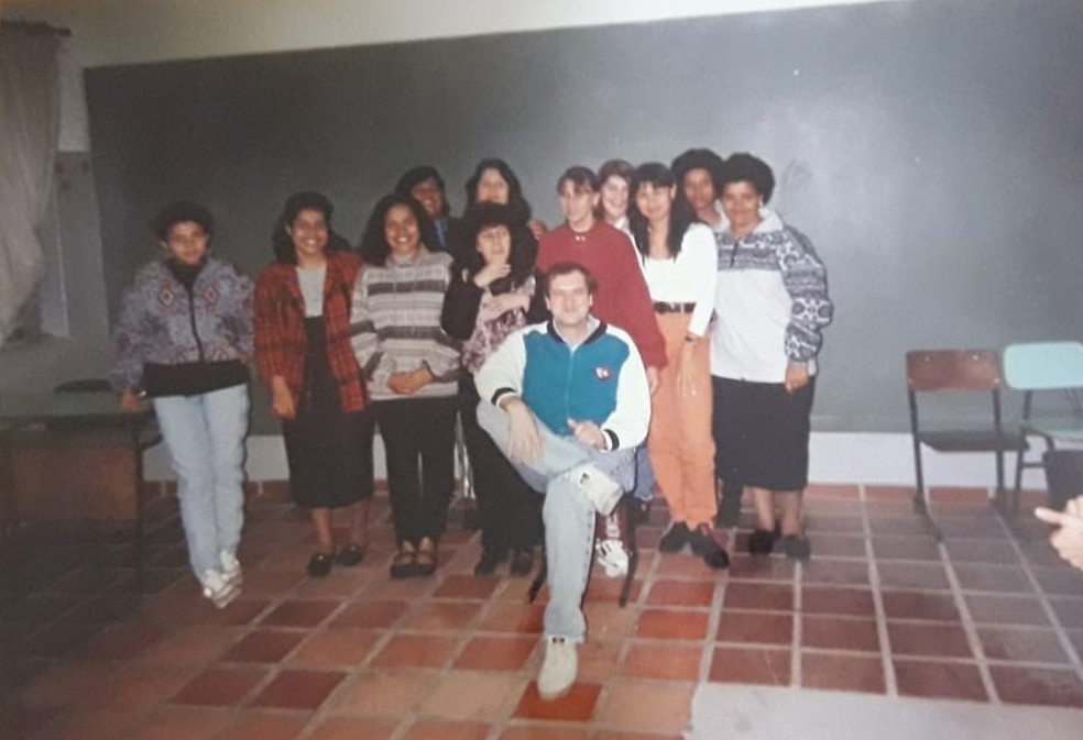 Francisco deu aulas para alunos da Educação Para Jovens e Adultos (EJA) de Salto (SP) — Foto: Arquivo Pessoal