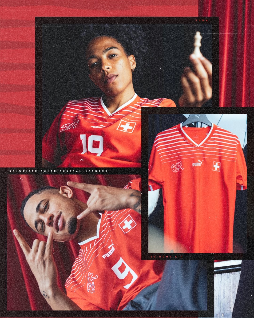 La Suisse sauve le look des années 90 dans un nouvel uniforme (Photo: Disclosure / Puma)