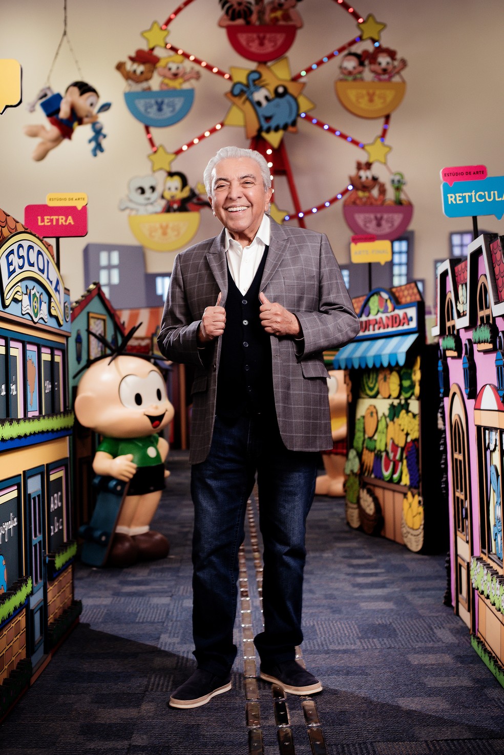 Mauricio de Sousa: obra do cartunista chega a 30 países. — Foto: Claudio Belli/ Divulgação MSP
