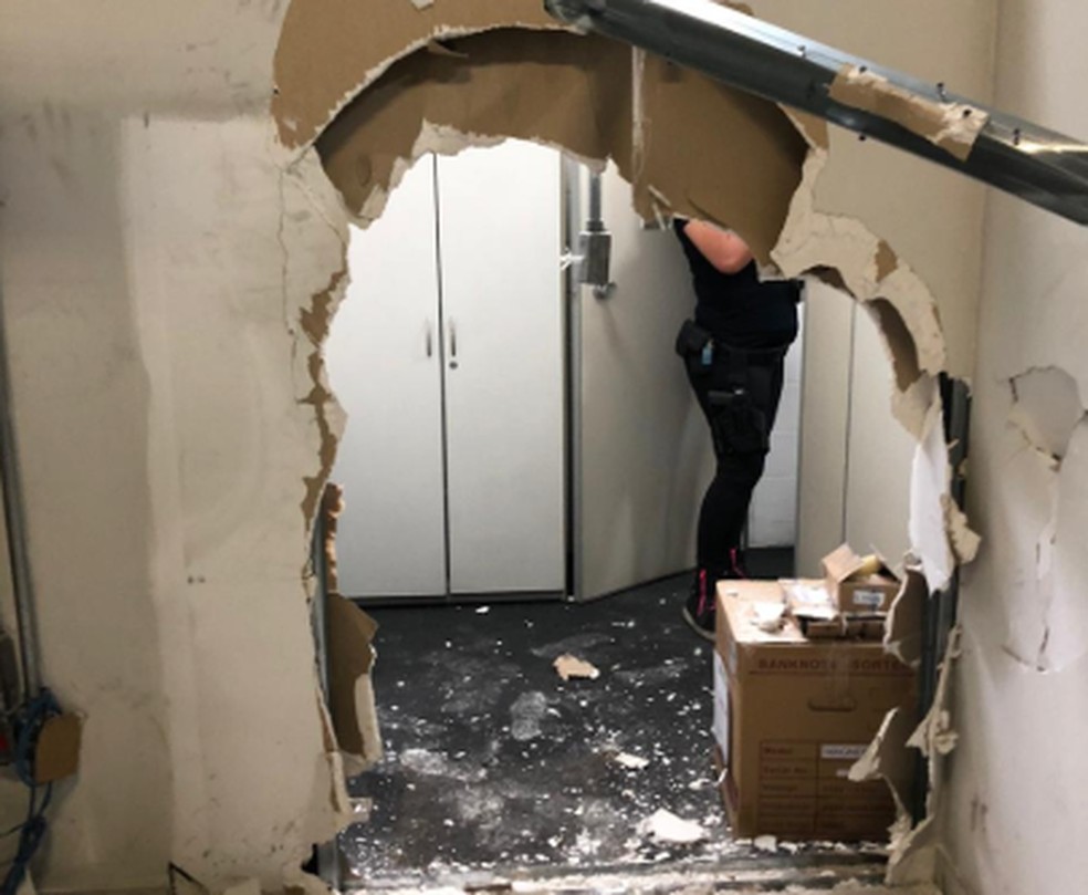 Grupo de bandidos invadiu, neste domingo (6), a sede da TV Cultura, na Barra Funda, Zona Oeste da cidade de São Paulo — Foto: Divulgação/Polícia Civil