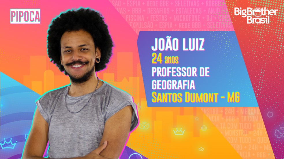 João Luiz é participante do BBB21 — Foto: Globo