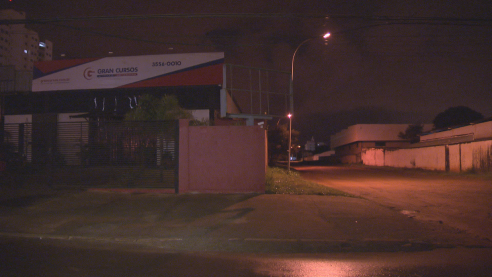 Local onde aconteceu sequestro-relâmpago contra estudante (Foto: TV Globo/Reprodução)