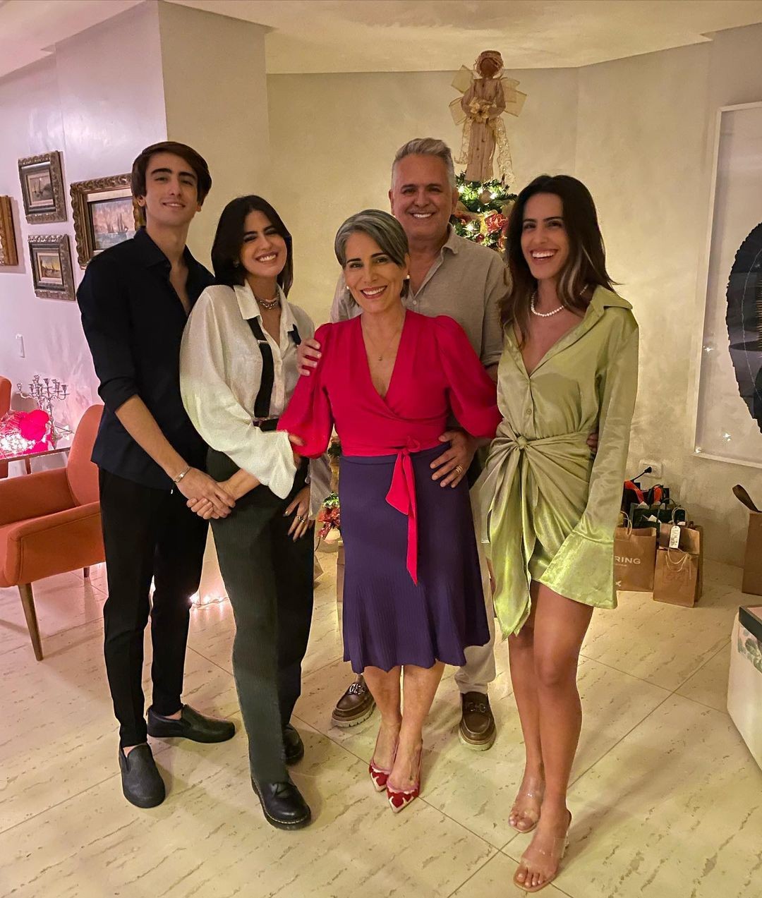 Orlando Morais, Gloria Pires e filhos (Foto: Reprodução/Instagram)