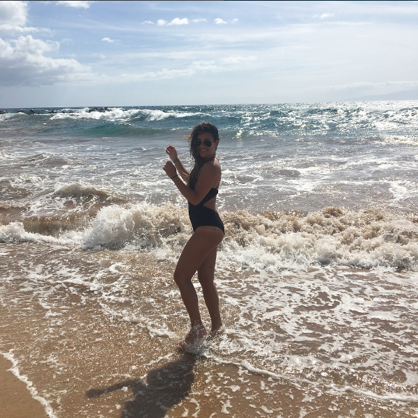 Lea Michele no Havaí (Foto: Reprodução/Instagram)