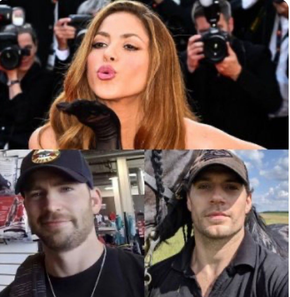 Shakira passa a seguir Chris Evans e Henry Cavill após se separar de Piqué