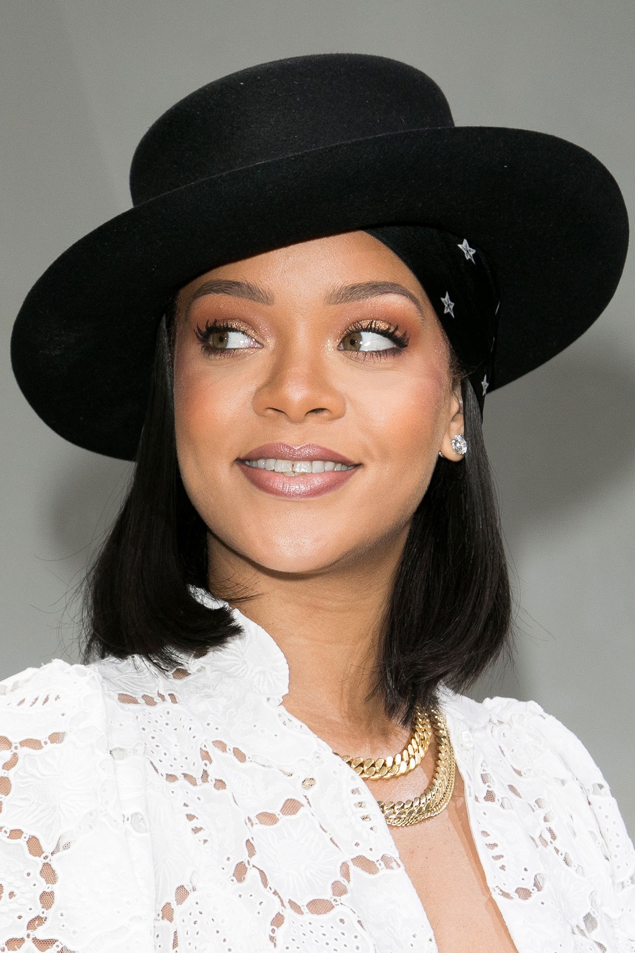 Rihanna com cabelo bob (Foto: Getty Images)